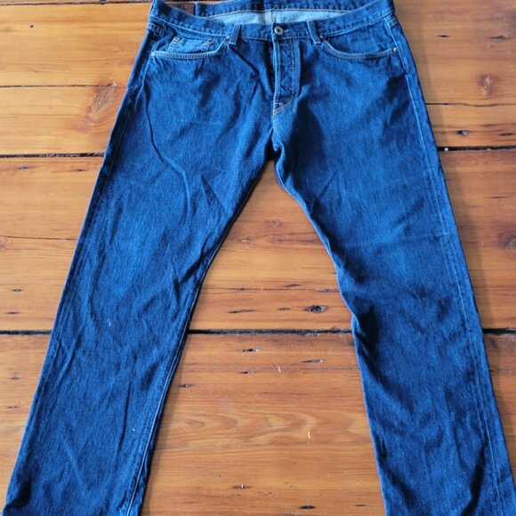 J Brand Men’s Jeans Tyler Perfect Slim Button Fly Raw Selvedge Red Line 40x35 - Picture 1 of 7